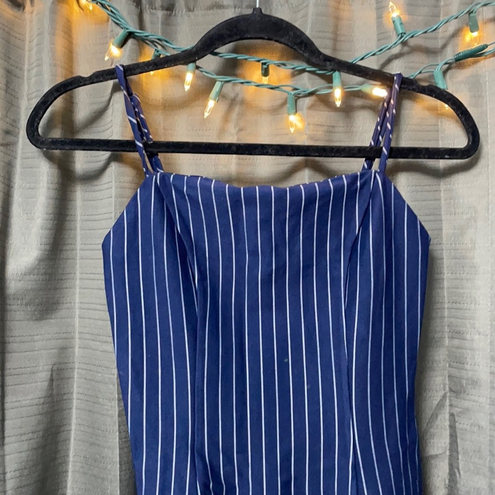 Blue Striped Dress
